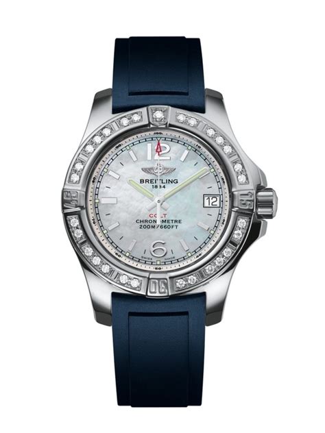 Breitling Colt Lady Diamond / Pearl Diamond / Rubber • 